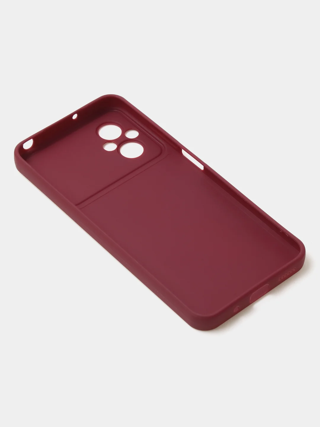 Бордовый чехол для Poco M4 (5G) / Poco M5 (4G) матовый, с дополнительной защитой камеры
