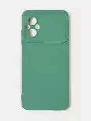 Зеленый чехол для Poco M4 (5G) / Poco M5 (4G) матовый, с дополнительной защитой камеры