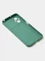Зеленый чехол для Poco M4 (5G) / Poco M5 (4G) матовый, с дополнительной защитой камеры