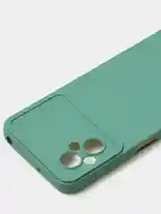 Зеленый чехол для Poco M4 (5G) / Poco M5 (4G) матовый, с дополнительной защитой камеры