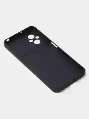 Черный чехол для Poco M4 (5G) / Poco M5 (4G) матовый, с дополнительной защитой камеры