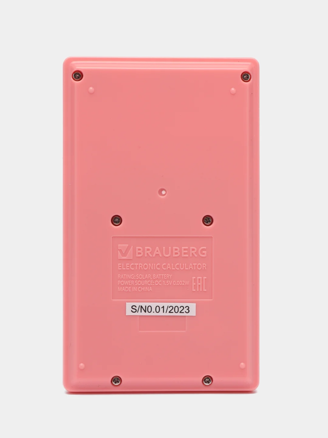 Калькулятор карманный BRAUBERG PK-608-PK (107x64 мм), 8 разрядов, двойное питание, РОЗОВЫЙ