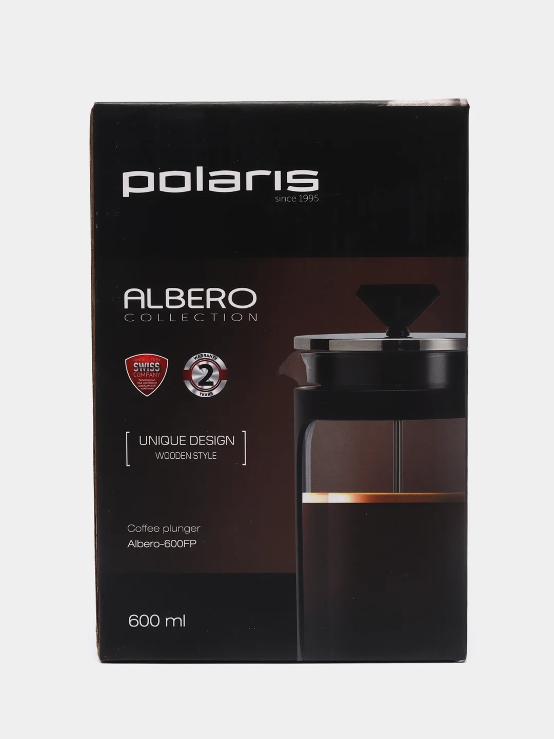 Френч-пресс Polaris Albero-600FP (600 мл) Коричневый