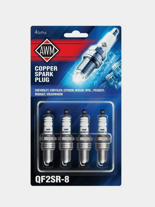 Cвечи зажигания AWM , медь, блистер.упаковка 4 шт.