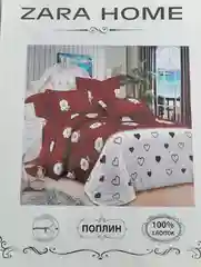 Бордовый комплект постельного белья ,1,5 спальный,Состав ткани - хлопок 70 % полиэстер  30 %%