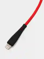 Красный кабель USB на Lightning "GFPower 19L", 1 метр, 2.4A, силикон, iPhone 8-pin