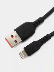 Кабель USB на Lightning "GFPower F08L", 1 м, 3.6A, ПВХ, iPhone 8-pin, чёрный