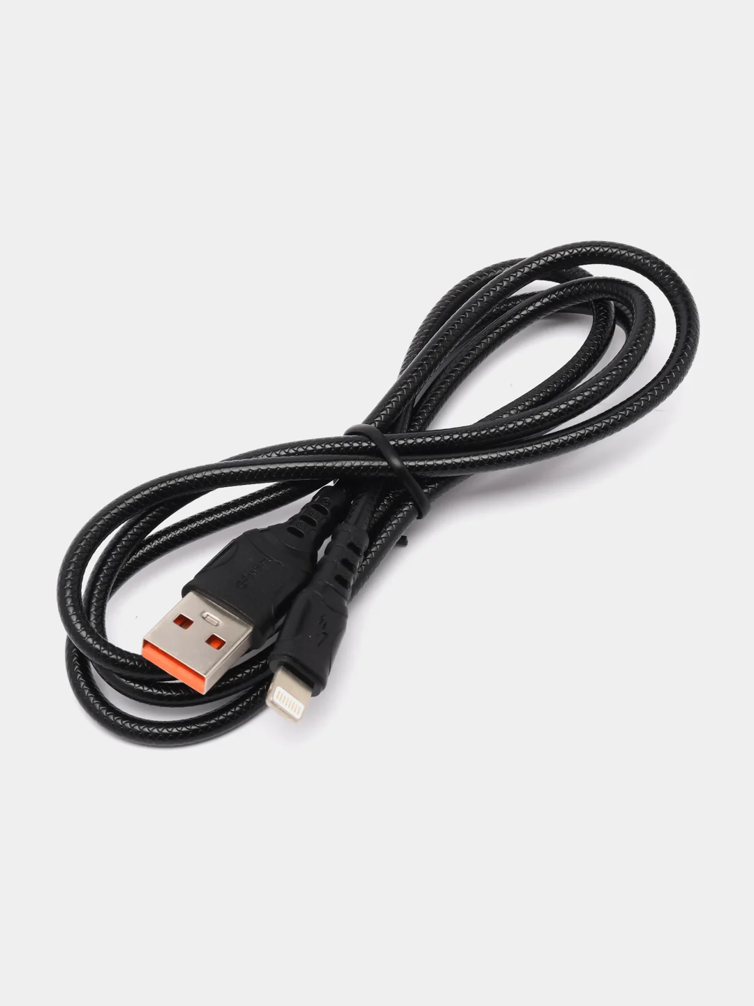 Кабель USB на Lightning "GFPower F08L", 1 м, 3.6A, ПВХ, iPhone 8-pin, чёрный