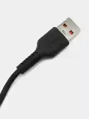 Черный кабель USB на Lightning GFPower 42L, 1 метр, 2.4A, материал TPE, iPhone 8-pin