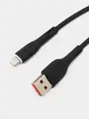 Черный кабель USB на Lightning "GFPower 15L", 1 метр, 2.4A, материал TPE, iPhone 8-pin
