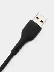 Черный кабель USB на Lightning "GFPower 15L", 1 метр, 2.4A, материал TPE, iPhone 8-pin