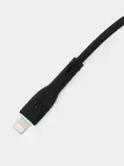 Черный кабель USB на Lightning "GFPower 15L", 1 метр, 2.4A, материал TPE, iPhone 8-pin