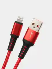 Красный кабель USB- 8-pin GFPoWeR 02L, 1 м, 2.4A, нейлон (Lightning)