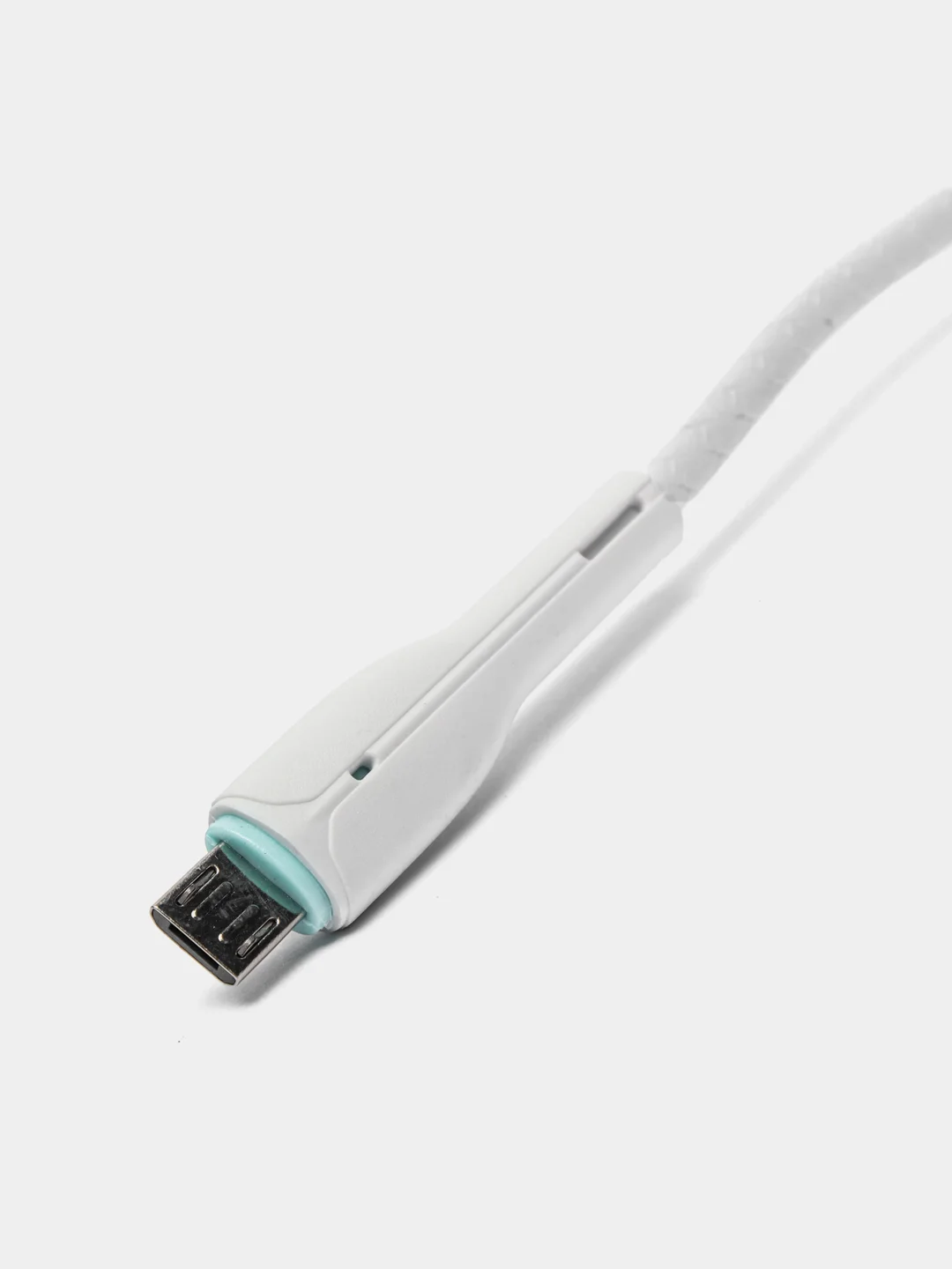 Белый кабель USB на Micro-USB "GFPower 15M", 1 метр, 2.4A, материал TPE, Android