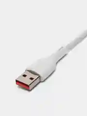 Белый кабель USB на Micro-USB "GFPower 15M", 1 метр, 2.4A, материал TPE, Android