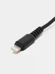 Черный кабель USB- 8-pin GFPoWeR 02L, 1 м, 2.4A, нейлон (Lightning)