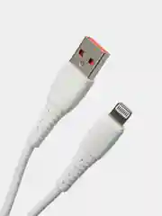 Белый кабель USB на Lightning "GFPower 07L", 1 метр, 2.4A, силикон, iPhone 8-pin