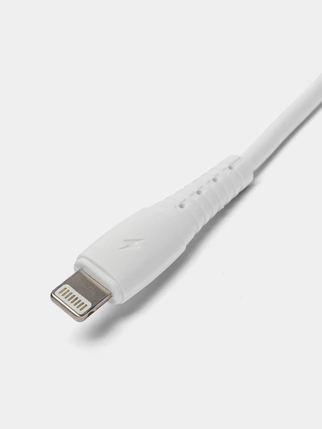 Белый кабель USB на Lightning "GFPower 07L", 1 метр, 2.4A, силикон, iPhone 8-pin