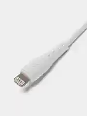 Белый кабель USB на Lightning "GFPower 07L", 1 метр, 2.4A, силикон, iPhone 8-pin