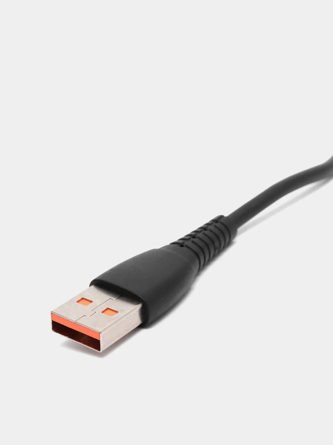 Черный кабель USB на Lightning "GFPower 07L", 1 метр, 2.4A, силикон, iPhone 8-pin