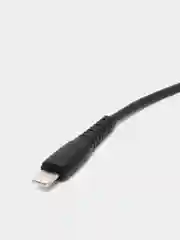 Черный кабель USB на Lightning "GFPower 07L", 1 метр, 2.4A, силикон, iPhone 8-pin