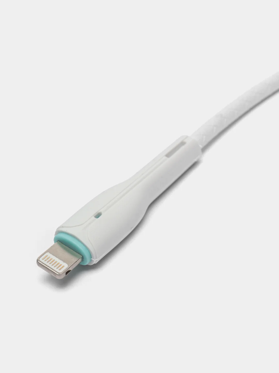 Белый кабель USB на Lightning "GFPower 15L", 1 метр, 2.4A, материал TPE, iPhone 8-pin