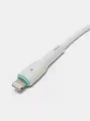 Белый кабель USB на Lightning "GFPower 15L", 1 метр, 2.4A, материал TPE, iPhone 8-pin