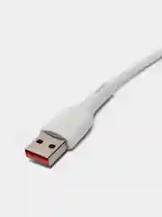Белый кабель USB на Lightning "GFPower 15L", 1 метр, 2.4A, материал TPE, iPhone 8-pin