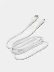 Белый кабель USB на Lightning "GFPower 15L", 1 метр, 2.4A, материал TPE, iPhone 8-pin