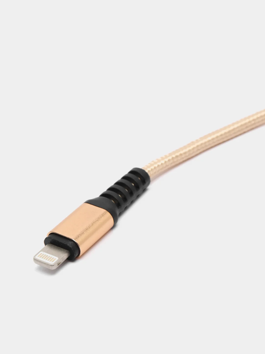 Золотой кабель USB- 8-pin GFPoWeR 02L, 1 м, 2.4A, нейлон (Lightning)