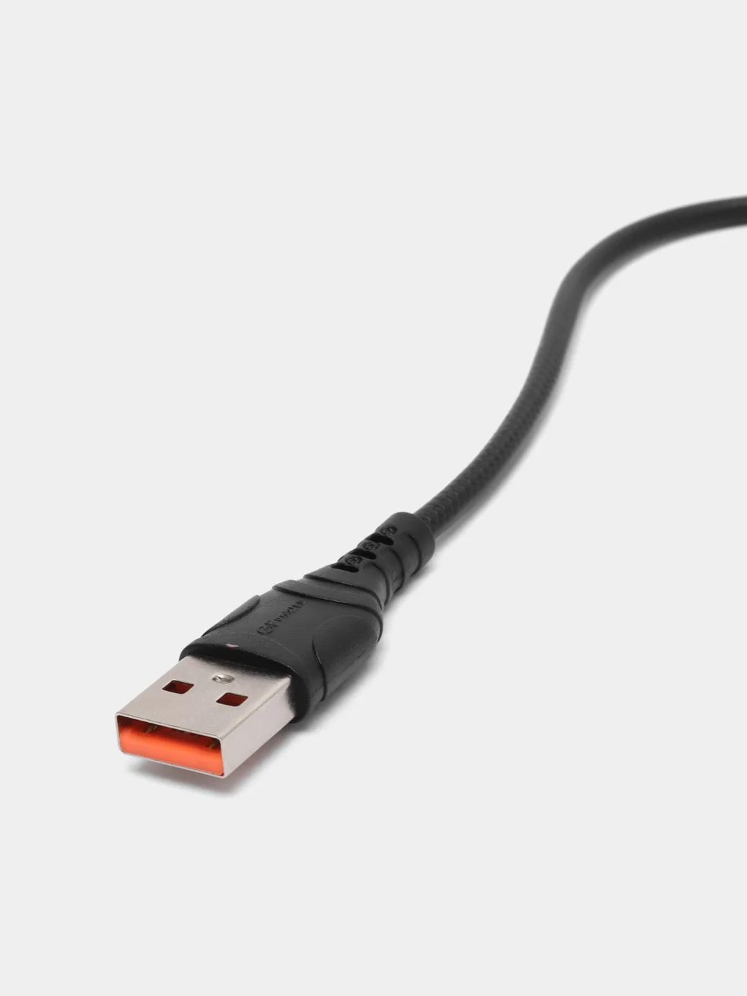 Кабель USB на Lightning "GFPower 06L", 1 метр, 2.4A, чёрный ПВХ, Apple iPhone 8-pin