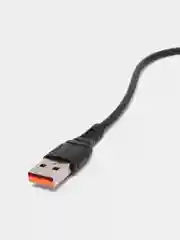 Кабель USB на Lightning "GFPower 06L", 1 метр, 2.4A, чёрный ПВХ, Apple iPhone 8-pin