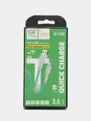 Зеленый кабель USB на Type-C "GFPower F16T", с индикацией, 1 м, 3.6A, ПВХ
