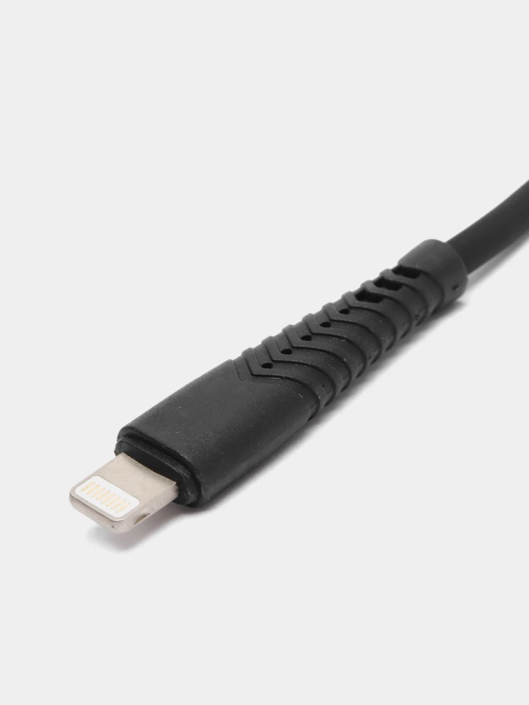Черный кабель USB на Lightning "GFPower 19L", 1 метр, 2.4A, силикон, iPhone 8-pin