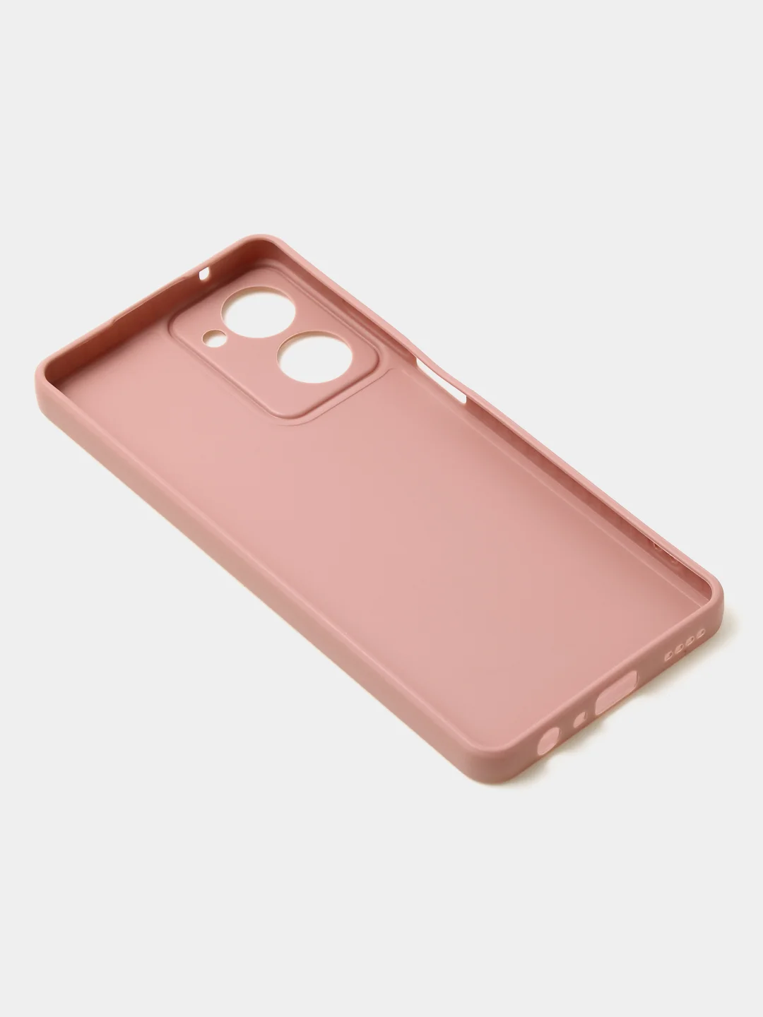 Пудровый чехол для Realme 10 (4G) матовый, с дополнительной защитой камеры