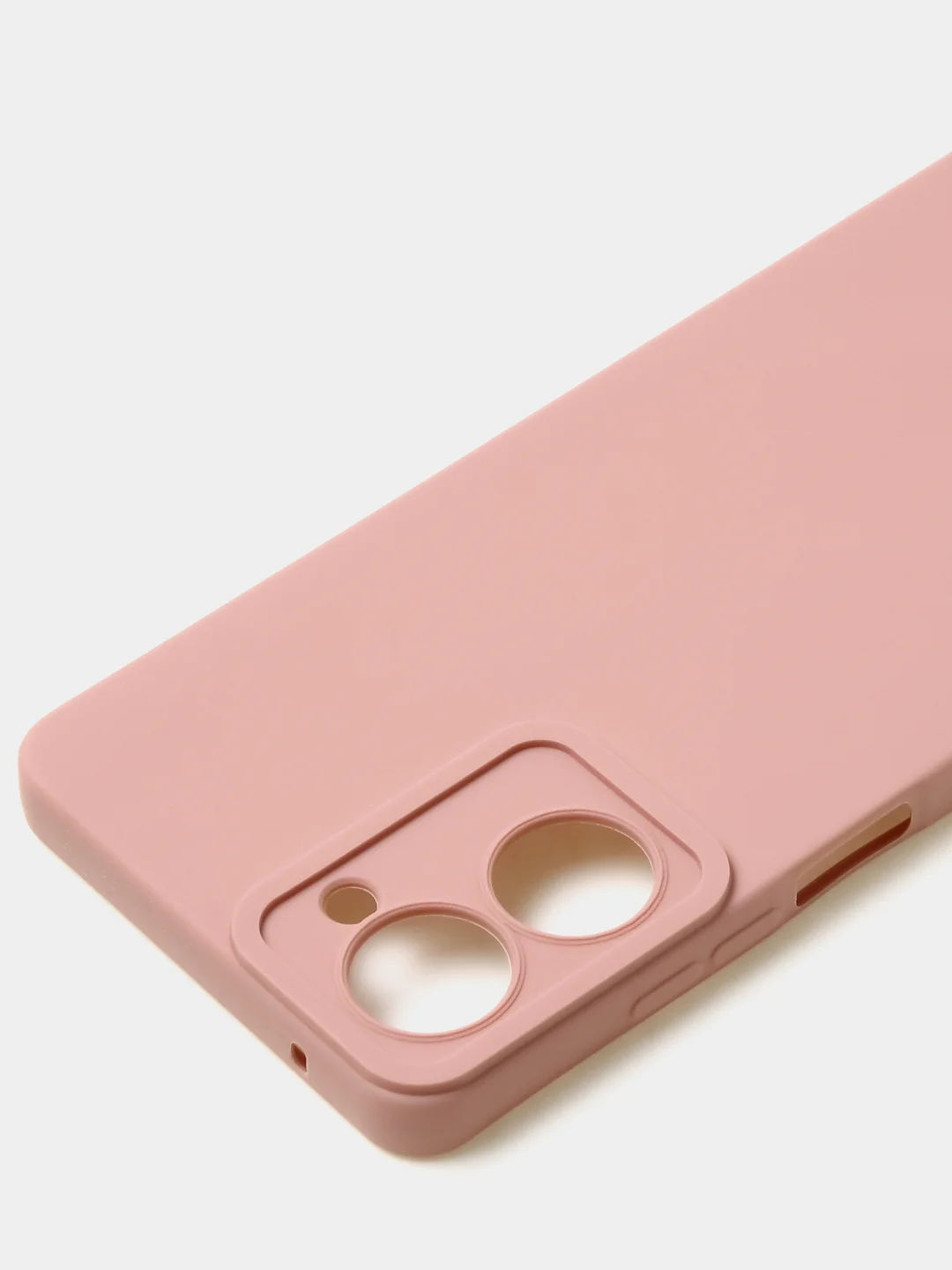 Пудровый чехол для Realme 10 (4G) матовый, с дополнительной защитой камеры