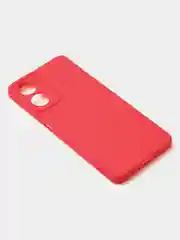 Красный чехол для Realme 10 (4G) матовый, с дополнительной защитой камеры