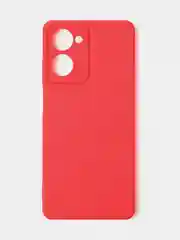 Красный чехол для Realme 10 (4G) матовый, с дополнительной защитой камеры
