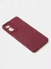 Бордовый чехол для Realme 10 (4G) матовый, с дополнительной защитой камеры