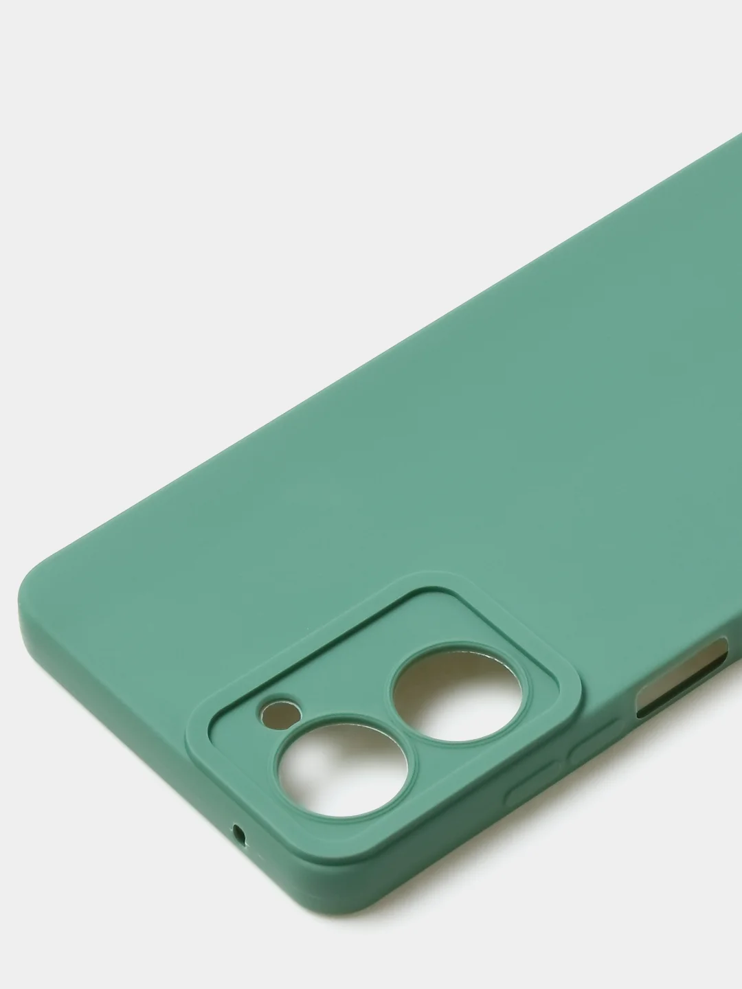 Зеленый чехол для Realme 10 (4G) матовый, с дополнительной защитой камеры