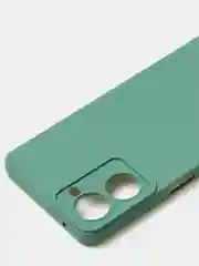 Зеленый чехол для Realme 10 (4G) матовый, с дополнительной защитой камеры