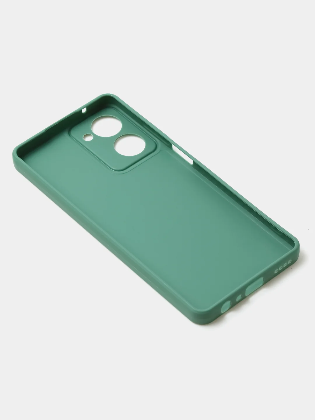 Зеленый чехол для Realme 10 (4G) матовый, с дополнительной защитой камеры