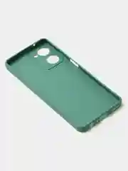 Зеленый чехол для Realme 10 (4G) матовый, с дополнительной защитой камеры