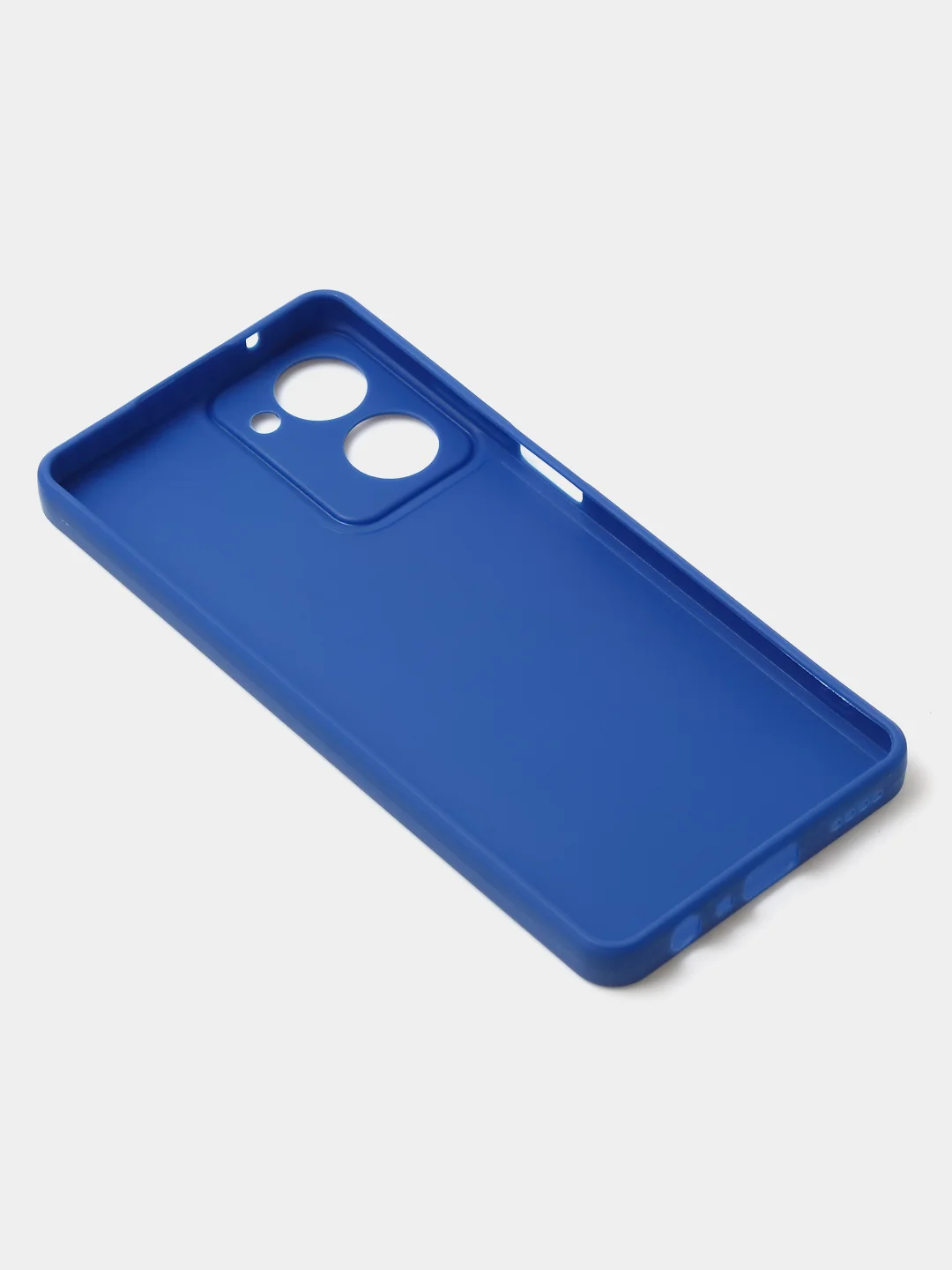Синий чехол для Realme 10 (4G) матовый, с дополнительной защитой камеры