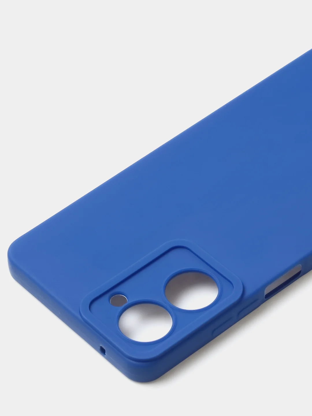 Синий чехол для Realme 10 (4G) матовый, с дополнительной защитой камеры