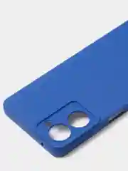 Синий чехол для Realme 10 (4G) матовый, с дополнительной защитой камеры