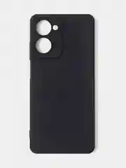 Черный чехол для Realme 10 (4G) матовый, с дополнительной защитой камеры