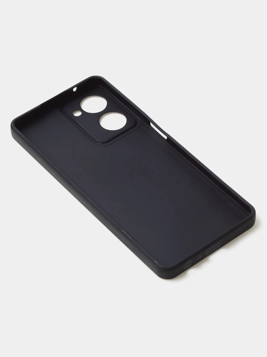Черный чехол для Realme 10 (4G) матовый, с дополнительной защитой камеры