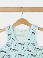 Бирюзовый комплект нижнего белья для мальчиков, майка и трусы