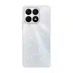 Прозрачный силиконовый чехол на Honor X8A / Хонор X8A прозрачный, с рисунком, защита камеры